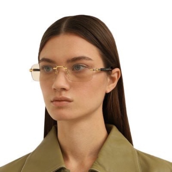 NEW GUCCI GG1221S 005 SUNGLASSES GUCCI CREAM LENSES  SQUARE EYEWEAR - Picture 5 of 11